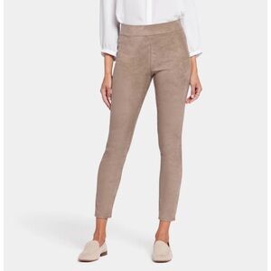 Wolford Suede Leggings in Taupe Brown